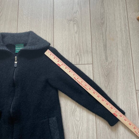 Lothlorian Full Zip Cardigan @ool Women's Black Winter Cozy Warm Comfortable - Picture 8 of 10